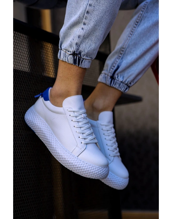 CH107 - CBT Felibord Erkek Ayakkabı BEYAZ / SAX MAVI