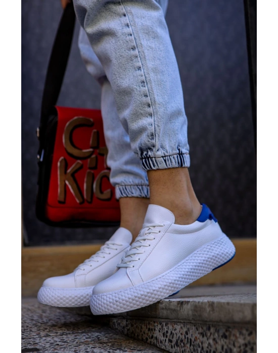 CH107 - CBT Felibord Erkek Ayakkabı BEYAZ / SAX MAVI