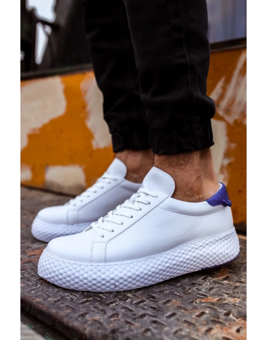 CH107 - CBT Felibord Erkek Ayakkabı BEYAZ / SAX MAVI