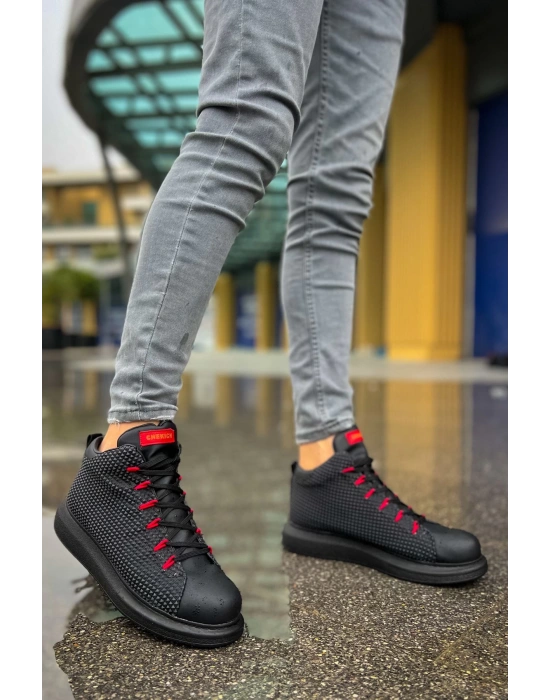 Ch111 Gst Milano Erkek Siyah/kirmizi Erkek Bot