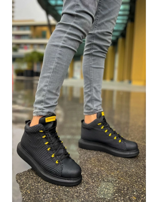 CH111 - GST Milano Erkek Bot SIYAH - SARI