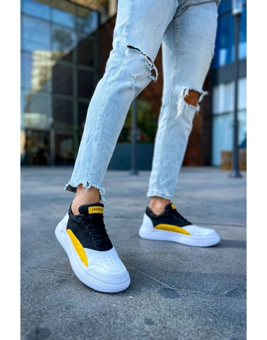 Ch115 Cbt Literide Erkek Ayakkabı Beyaz/sari/siyah Erkek Günlük Ayakkabı