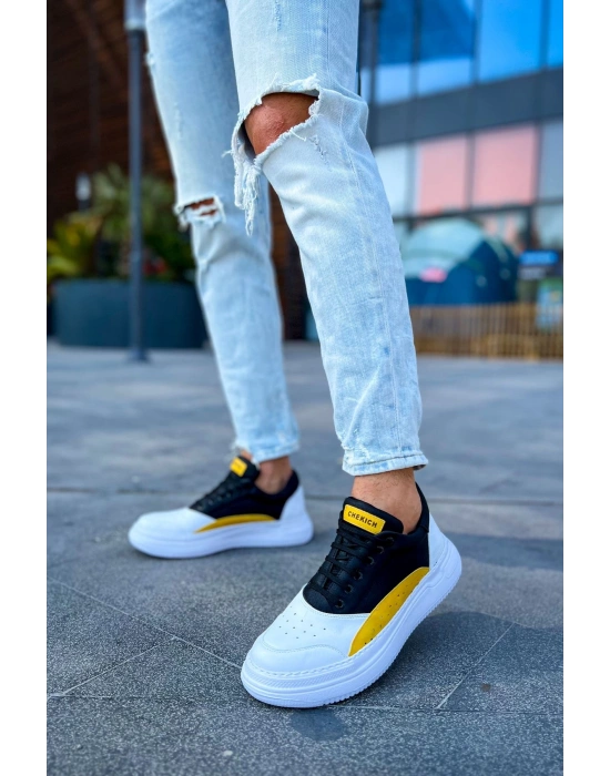 Ch115 Cbt Literide Erkek Ayakkabı Beyaz/sari/siyah Erkek Günlük Ayakkabı