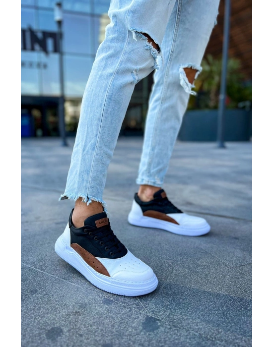 CH115 - CBT Literide Erkek Ayakkabı BEYAZ/TABA/SIYAH