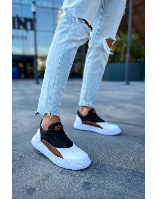 Ch115 Cbt Literide Erkek Ayakkabı Beyaz/taba/siyah Erkek Günlük Ayakkabı