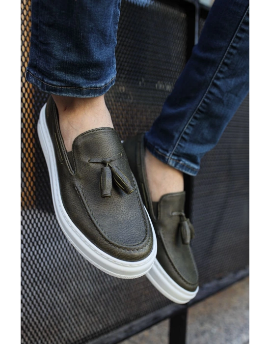 Ch127 Cbt Loafer-x Erkek Ayakkabı Haki Erkek Loafer Ayakkabı