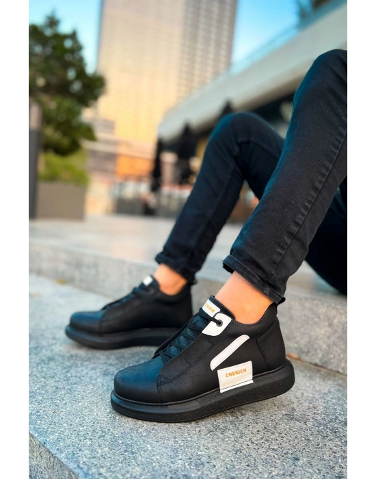 CH131 - GST Frogner Erkek Bot SIYAH/BEYAZ