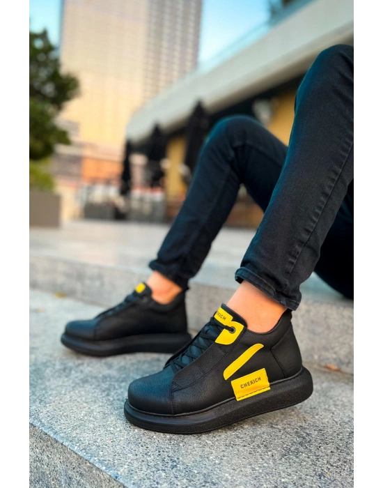 CH131 - GST Frogner Erkek Bot SIYAH - SARI