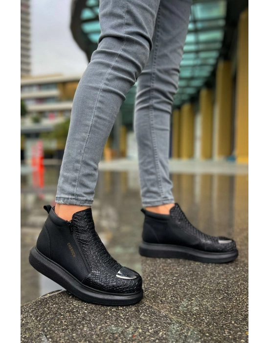 CH133 - TST Coccodrillo Erkek Bot SIYAH