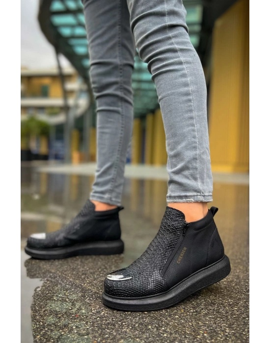 CH133 - TST Coccodrillo Erkek Bot SIYAH