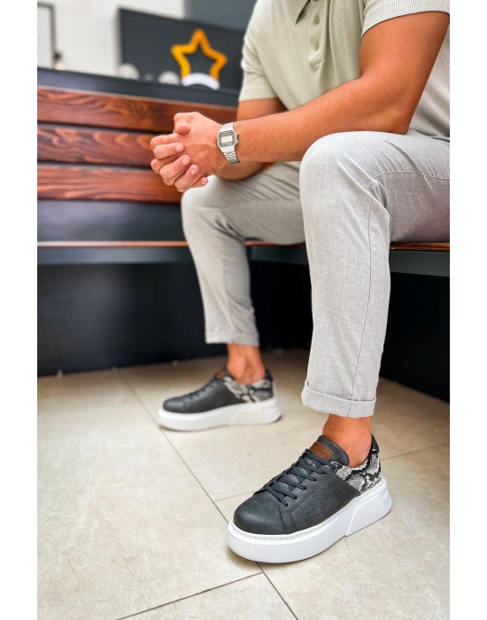 Ch145 Cbt Sauerbergg Erkek Ayakkabı Antrasit Erkek Günlük Ayakkabı