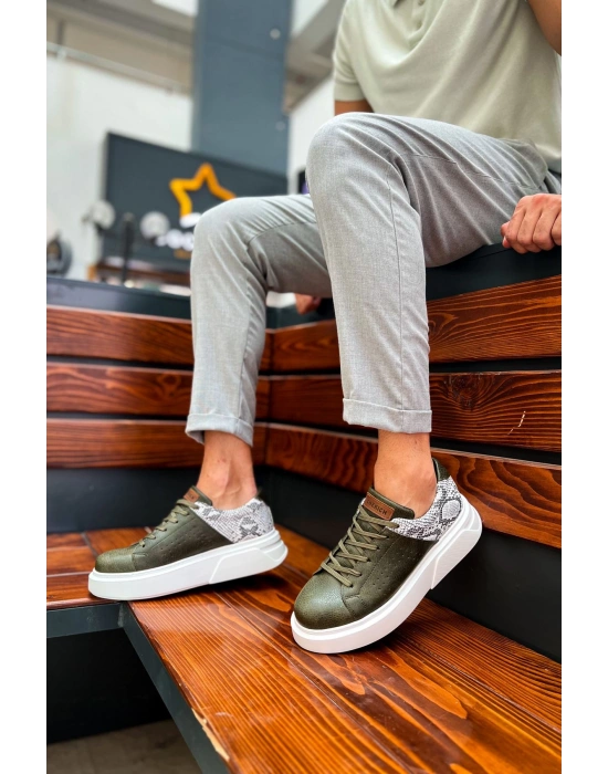 Ch145 Cbt Sauerbergg Erkek Ayakkabı Haki Erkek Günlük Ayakkabı