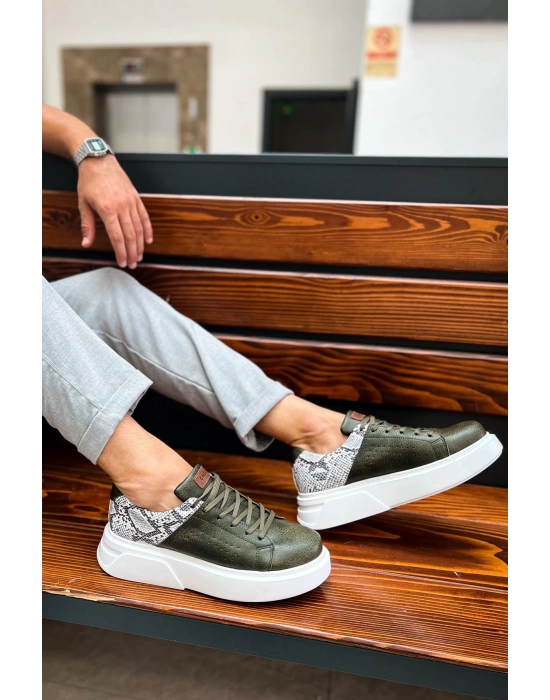 Ch145 Cbt Sauerbergg Erkek Ayakkabı Haki Erkek Günlük Ayakkabı