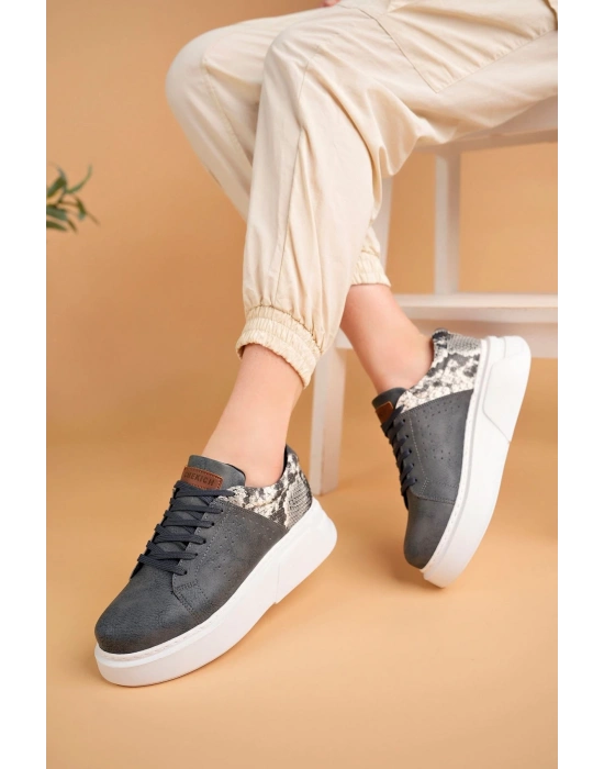 Ch145 Cbt Sauerbergg Kadın Ayakkabı Antrasit Kadın Spor Ayakkabı