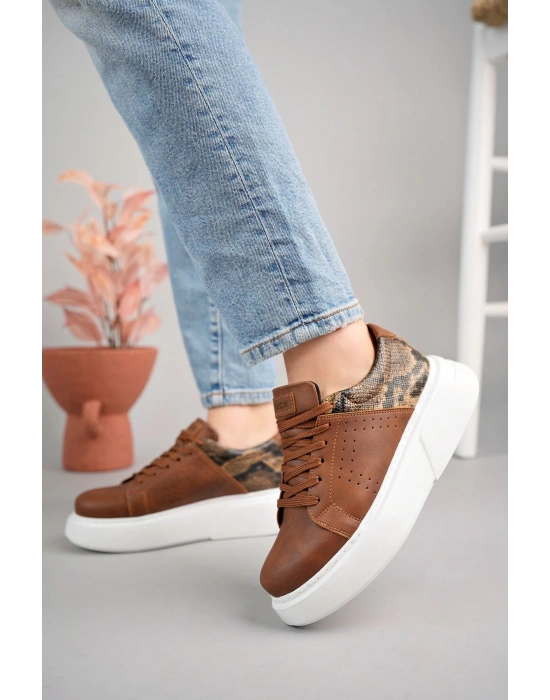 Ch145 Cbt Sauerbergg Kadın Ayakkabı Taba Kadın Spor Ayakkabı