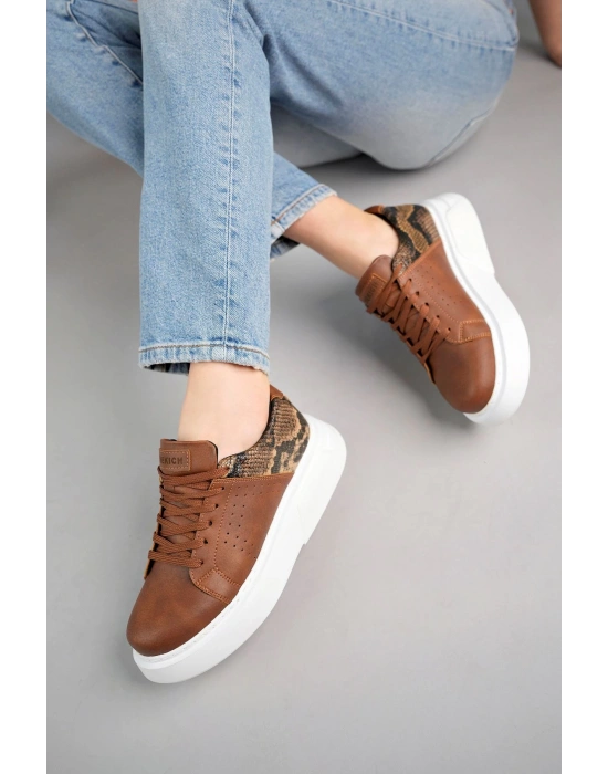 Ch145 Cbt Sauerbergg Kadın Ayakkabı Taba Kadın Spor Ayakkabı