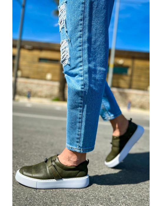 Ch147 Cbt Dobeny Erkek Ayakkabı Haki Erkek Günlük Ayakkabı