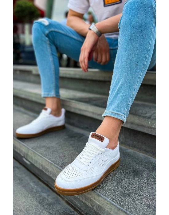 CH157 - CKT Retro Erkek Ayakkabı BEYAZ