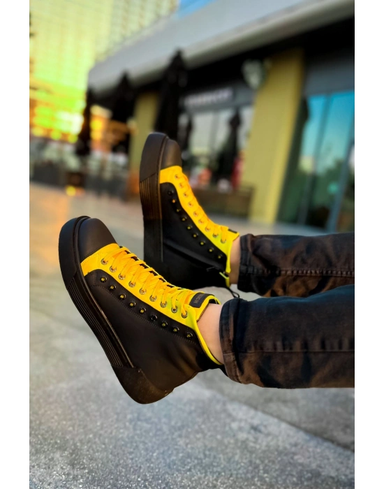 CH167 - GST Blazer Erkek Bot SIYAH - SARI