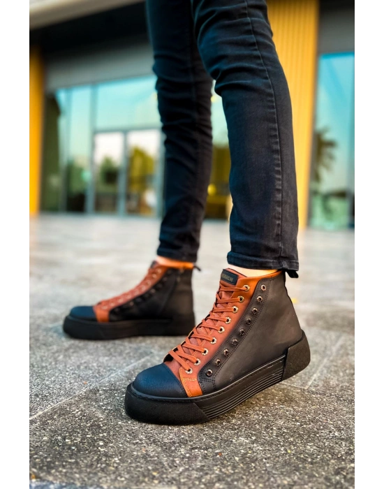 CH167 - GST Blazer Erkek Bot SIYAH/TABA