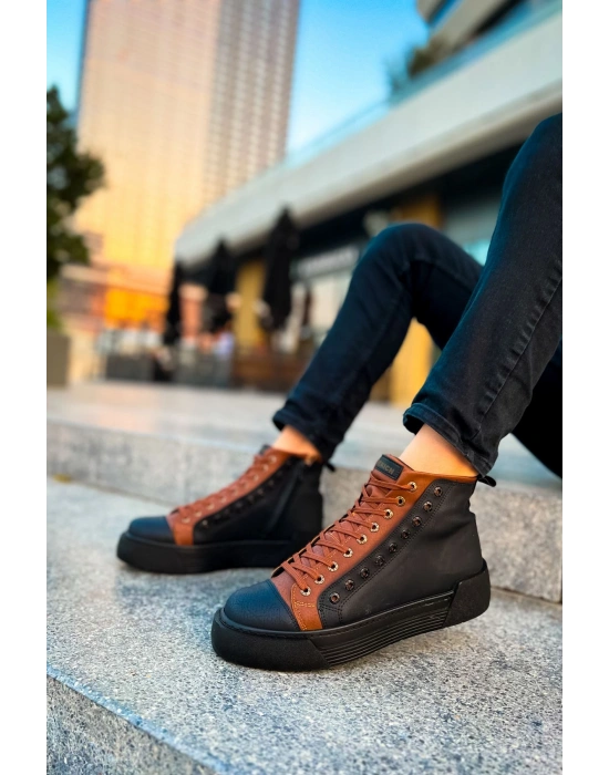 CH167 - GST Blazer Erkek Bot SIYAH/TABA