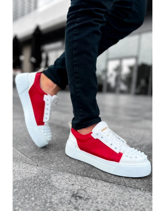 CH169 - CBT Thorn Erkek Ayakkabı BEYAZ / KIRMIZI