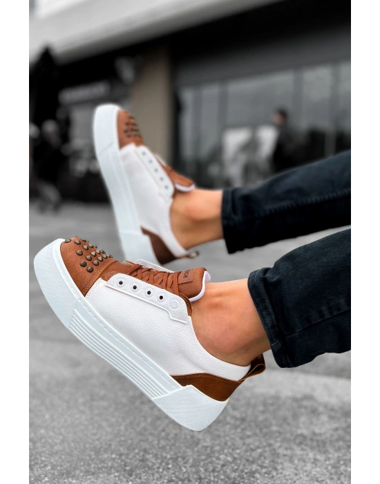 Ch169 Cbt Thorn Erkek Ayakkabı Taba/beyaz Erkek Günlük Ayakkabı