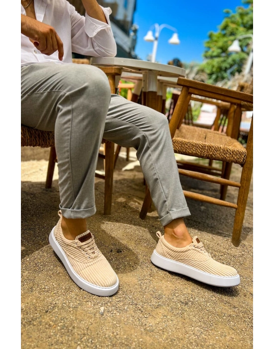 CH173 - KBT Velluto Erkek Ayakkabı BEJ