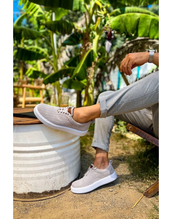 Ch173 Kbt Velluto Erkek Ayakkabı Gri Erkek Günlük Ayakkabı