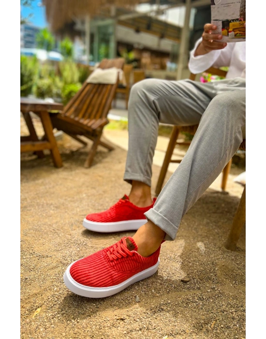 CH173 - KBT Velluto Erkek Ayakkabı KIRMIZI