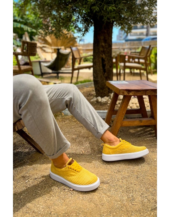 CH173 - KBT Velluto Erkek Ayakkabı SARI