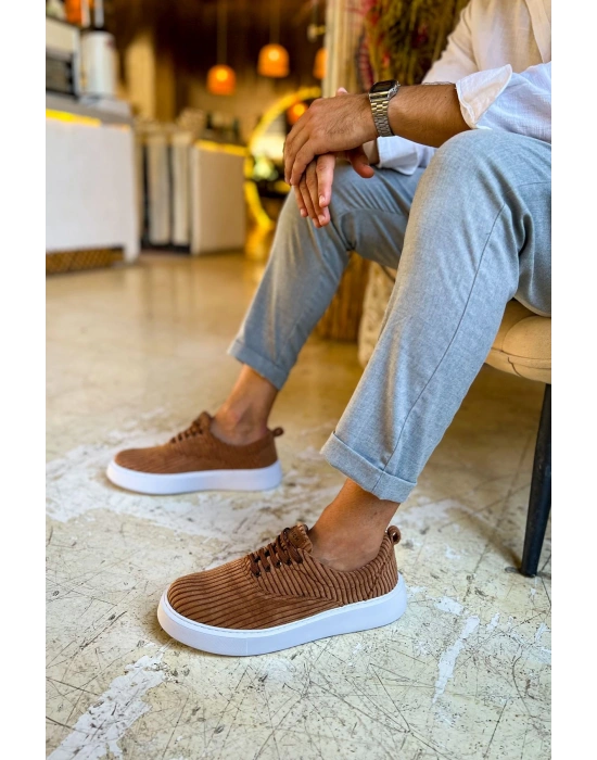 Ch173 Kbt Velluto Erkek Ayakkabı Taba Erkek Günlük Ayakkabı