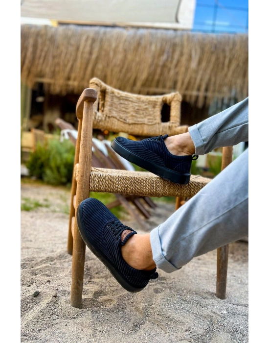 Ch173 Kst Velluto Erkek Ayakkabı Siyah Erkek Günlük Ayakkabı