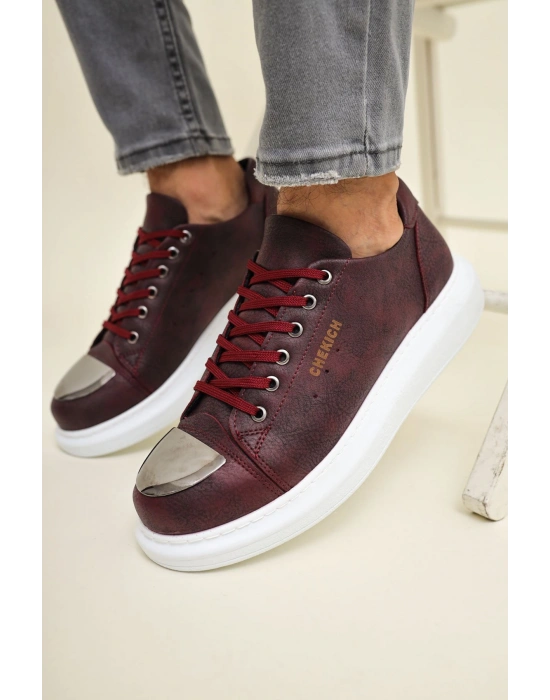 CH175 - CBT Mirror Erkek Ayakkabı BORDO