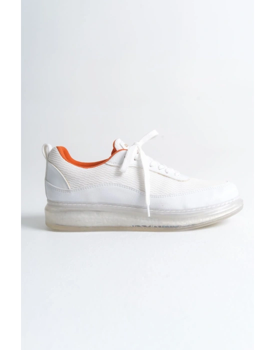 CH181 - RRT İpekyol  Erkek Ayakkabı BEYAZ - TURUNCU