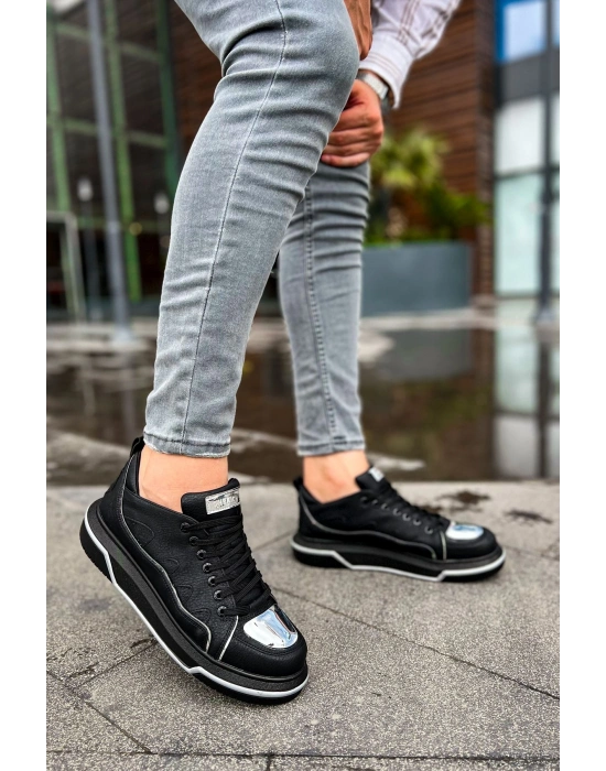 CH183 - CST Jet Setter Mirror  Erkek Ayakkabı SIYAH/GUMUS