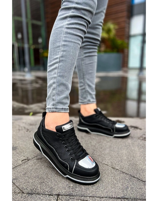 CH183 - CST Jet Setter Mirror  Erkek Ayakkabı SIYAH/GUMUS