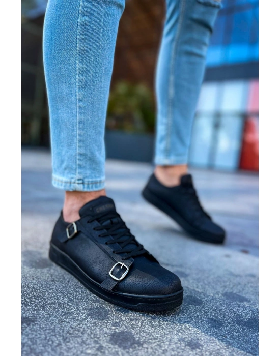 CH191 - CST Side Buckle Erkek Ayakkabı SIYAH