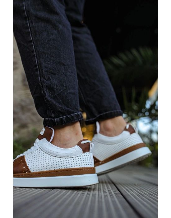 Ch201 Cbt Hercules Erkek Ayakkabı Taba/beyaz Erkek Günlük Ayakkabı