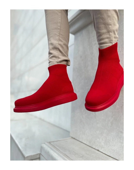 CH207 - TRT Maglieria-T Erkek Ayakkabı KIRMIZI