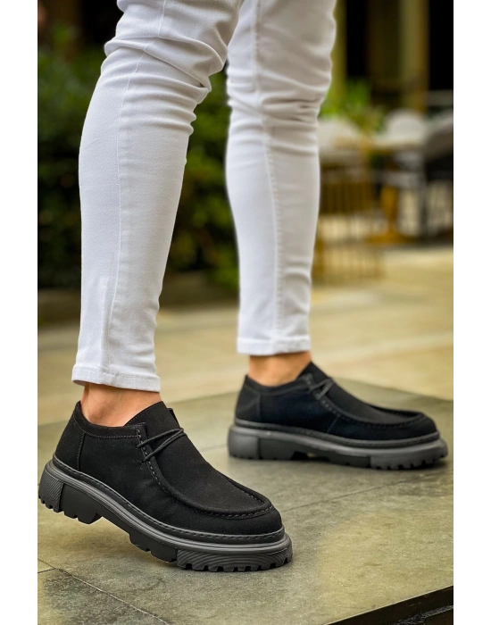 Ch2404 Sst Castle Erkek Ayakkabı Siyah Erkek Günlük Ayakkabı