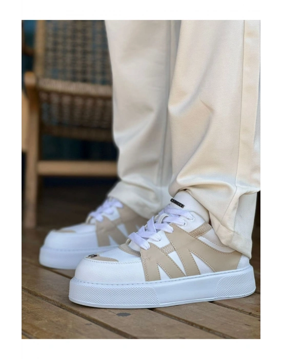 CH2407 - CBT Star-X Erkek Spor Ayakkabı BEYAZ / BEJ