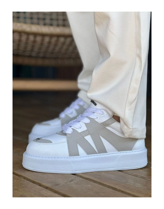 CH2407 - CBT Star-X Erkek Spor Ayakkabı BEYAZ/GRI