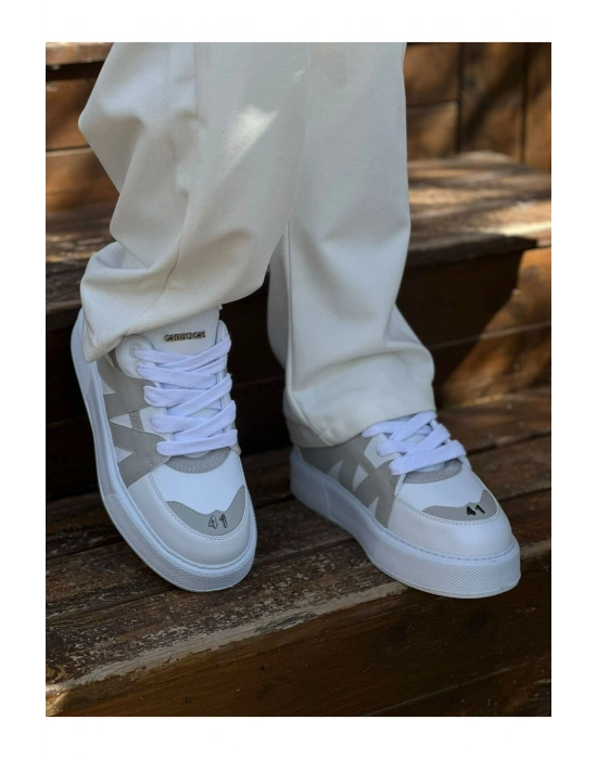 CH2407 - CBT Star-X Erkek Spor Ayakkabı BEYAZ/GRI