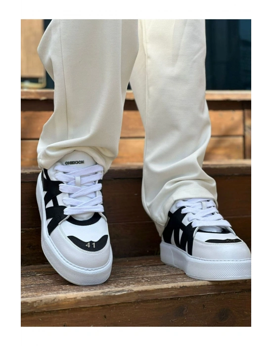 CH2407 - CBT Star-X Erkek Spor Ayakkabı BEYAZ/SIYAH