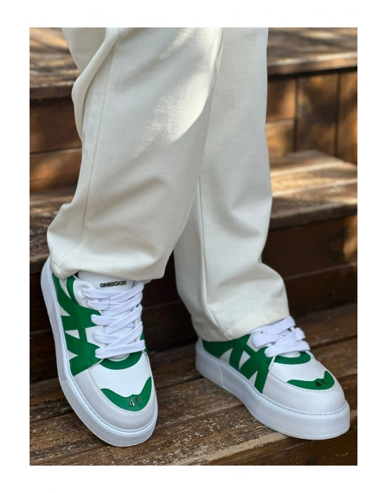 CH2407 - CBT Star-X Erkek Spor Ayakkabı BEYAZ/YESIL