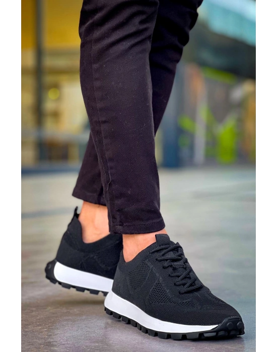 CH2409 - Triko Erkek Ayakkabı SIYAH