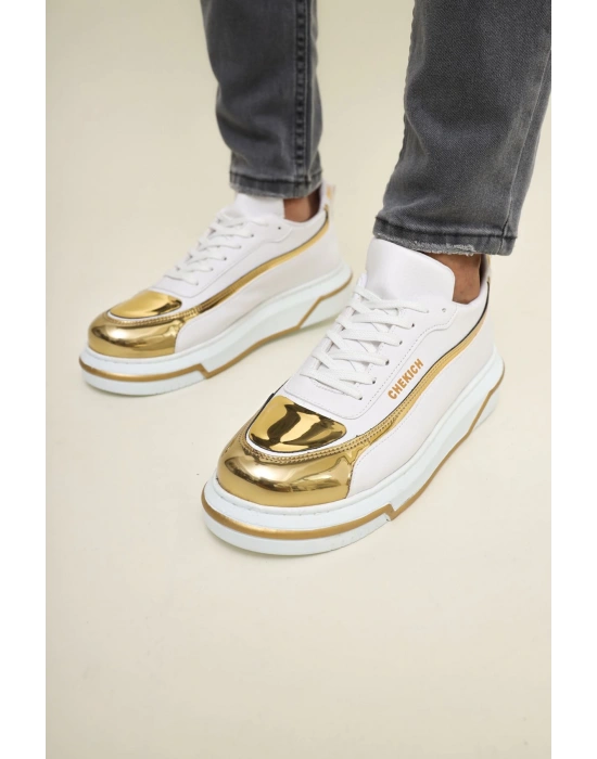Ch241 Cbt Signature Line Up Erkek Ayakkabı Beyaz/altin Erkek Günlük Ayakkabı