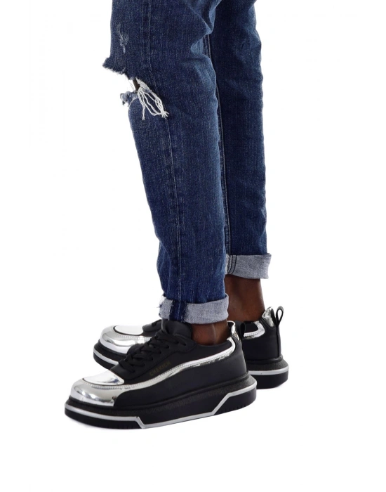 CH241 - CST Signature Line Up Erkek Ayakkabı SIYAH/GUMUS