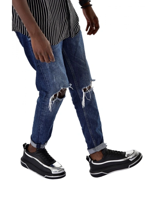 CH241 - CST Signature Line Up Erkek Ayakkabı SIYAH/GUMUS